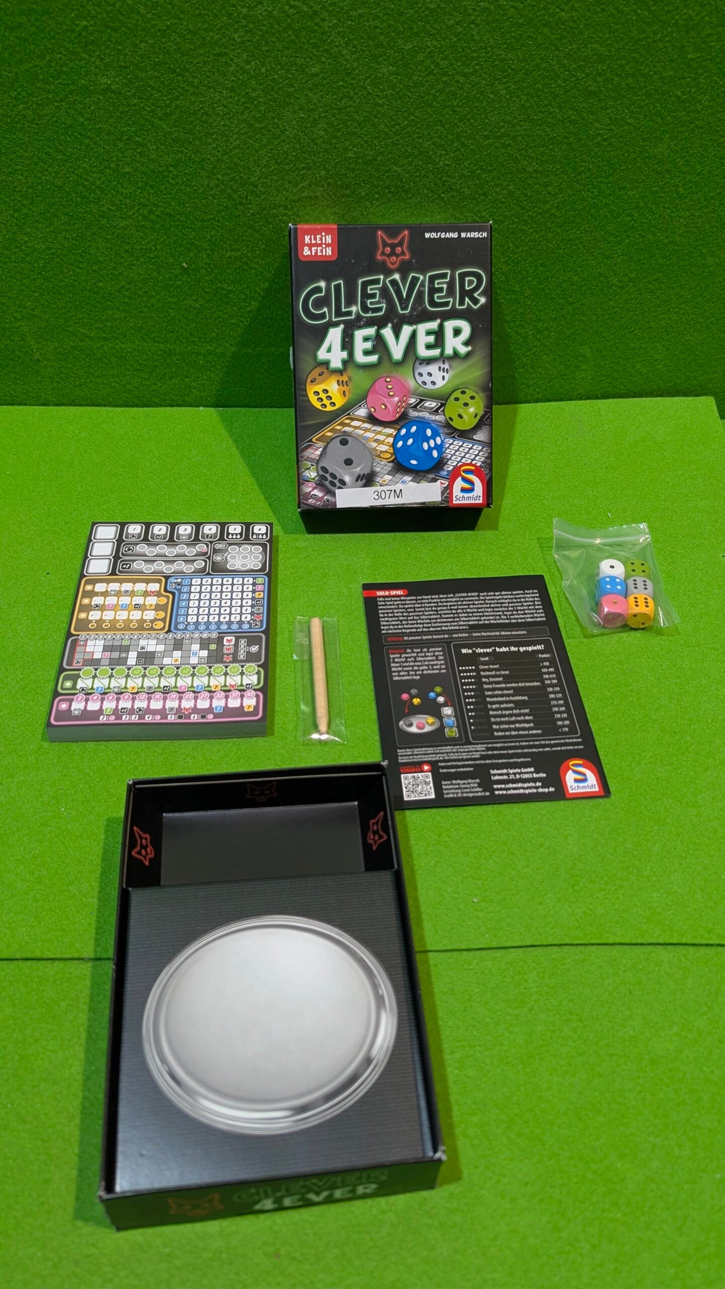 Schmidt Spiele 49424 Clever 4-Ever, Serie pequeña y Fina, Juego de Dados - Imagen 2