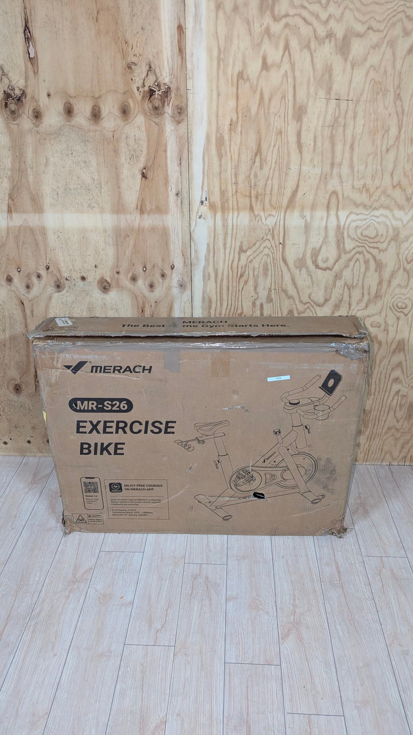 MERACH Bicicleta Estática en Casa con Resistencia Ajustable Capacidad de 136 kg - Imagen 4