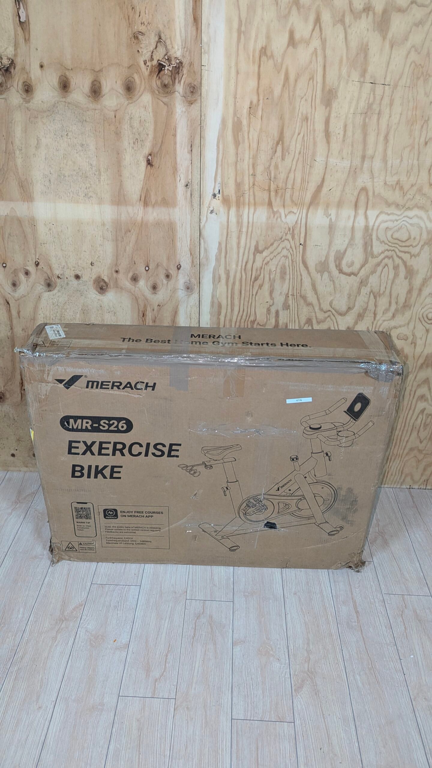 MERACH Bicicleta Estática en Casa con Resistencia Ajustable Capacidad de 136 kg - Imagen 5