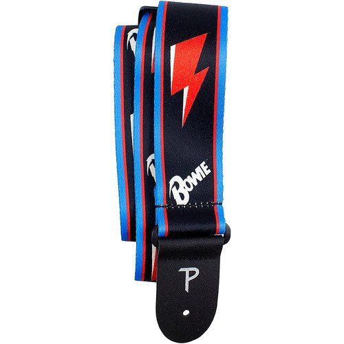 Correa de guitarra de poliéster Perri’s David Bowie Red Bolt