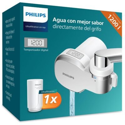 Philips Water Filtro de Grifo  ULTRAFILTRACIÓN con PANTALLA DIGITAL