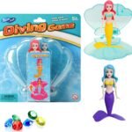 Juguetes de buceo de sirena para piscina, 2 piezas