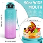 Botella Agua, 1500ML Libre de BPA, Botella Agua Gimnasio