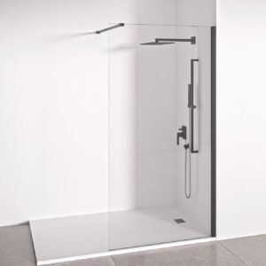 Mampara de ducha frontal panel fijo 195 x 98 cm