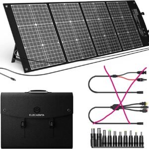 ELECAENTA Panel solar portátil de 120 W