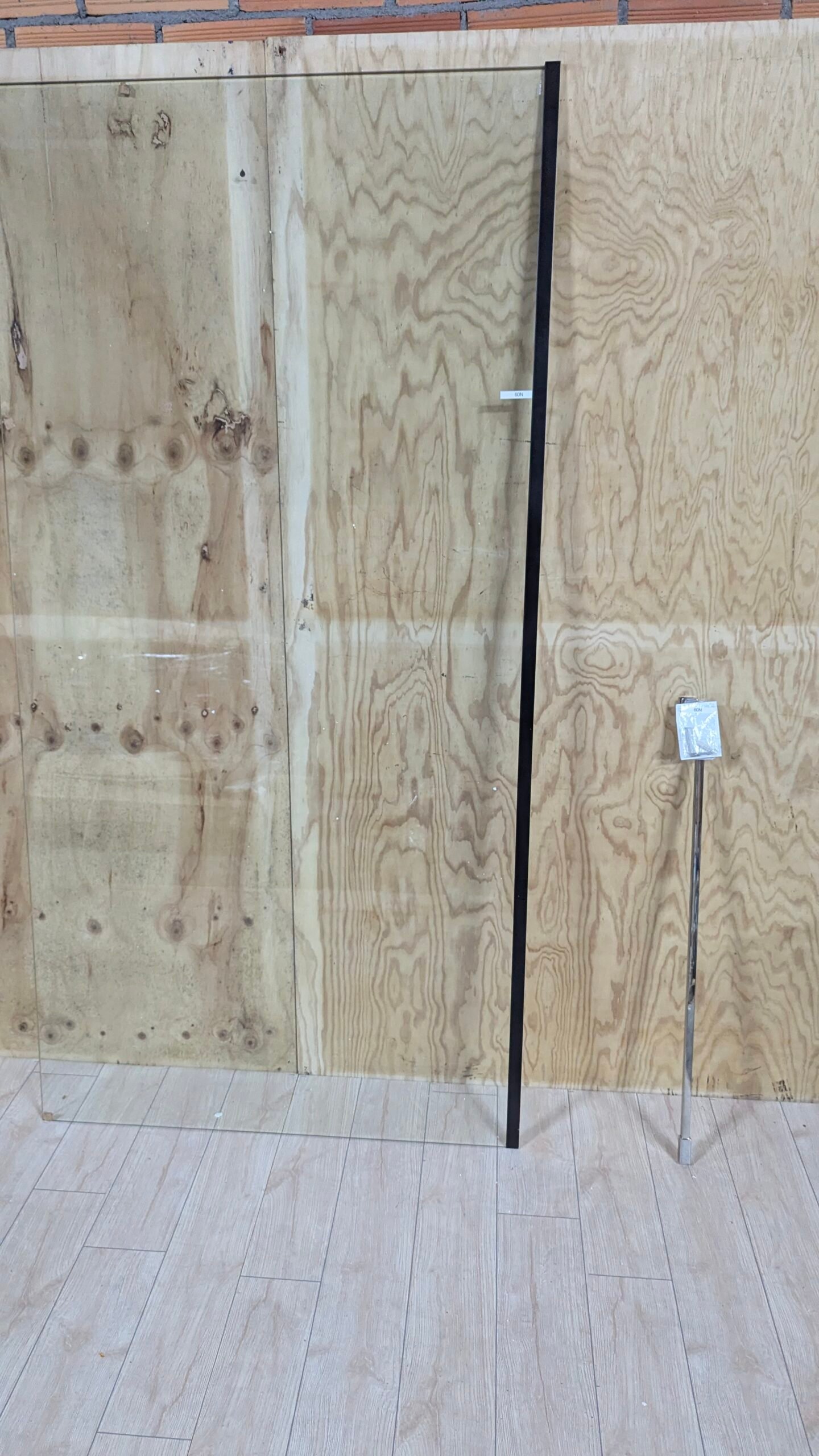 Mampara de ducha frontal panel fijo 195 x 98 cm - Imagen 2