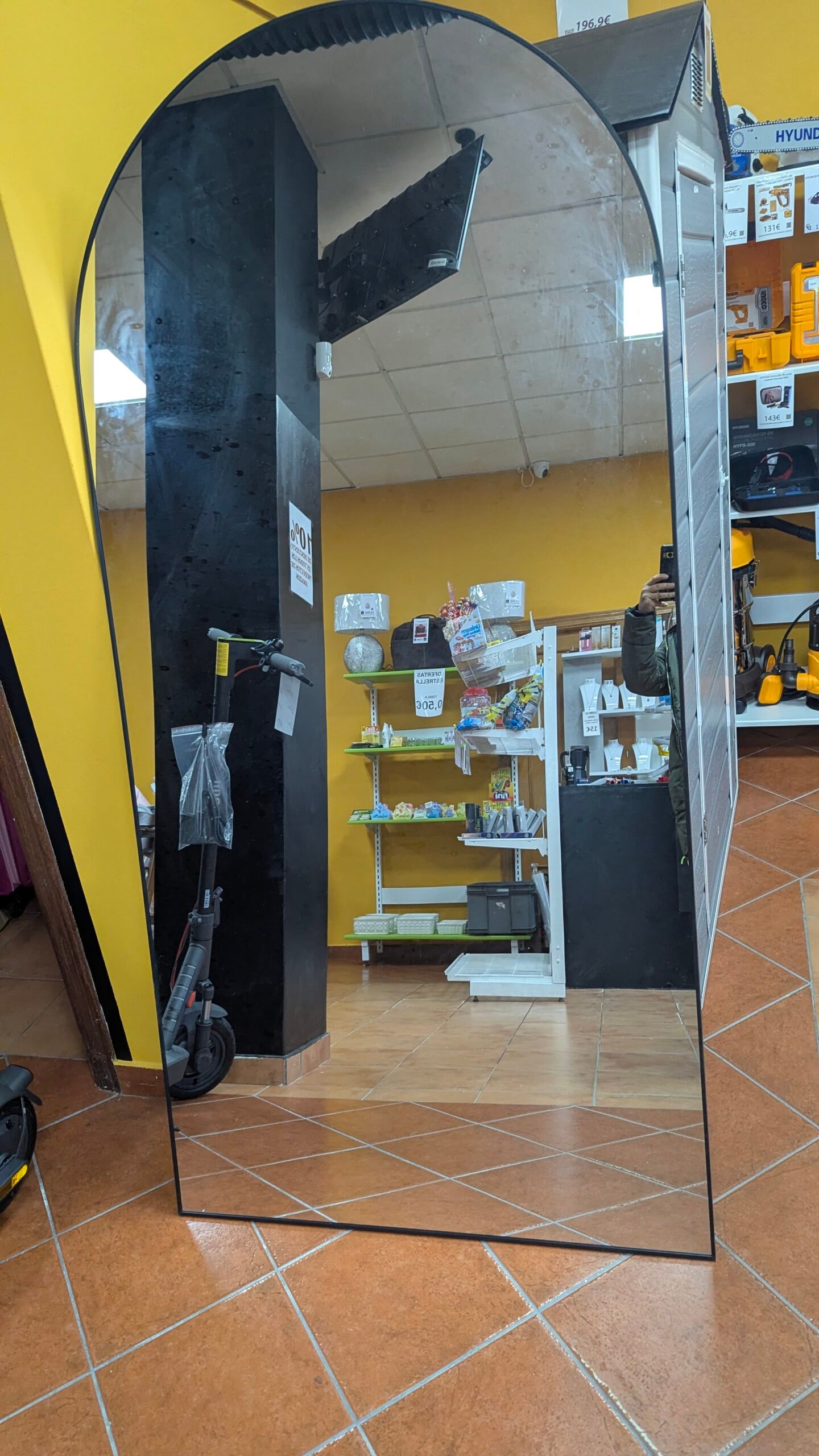 Espejo de cuerpo entero curvado 96 x 198 cm - Imagen 2