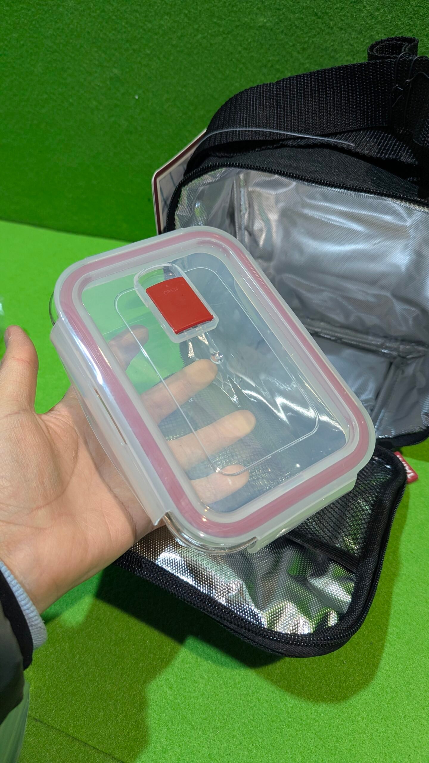 Tatay Bolsa Termica Porta Alimentos Impermeable mas 2 Tapers de Cristal - Imagen 5