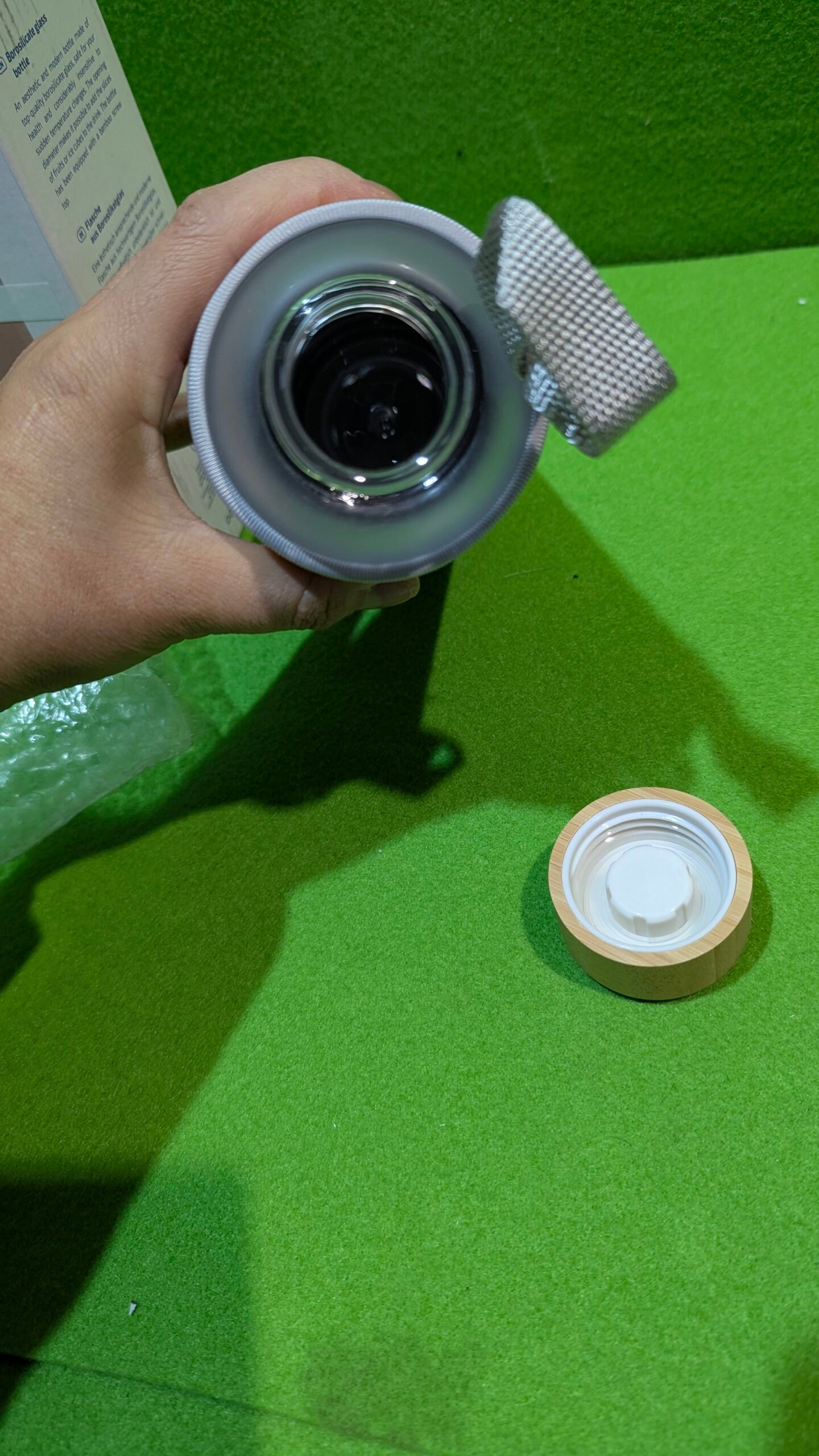 Aquafloow Botella Agua de Vidrio con Tapa de Neopreno de 700ml - Imagen 7