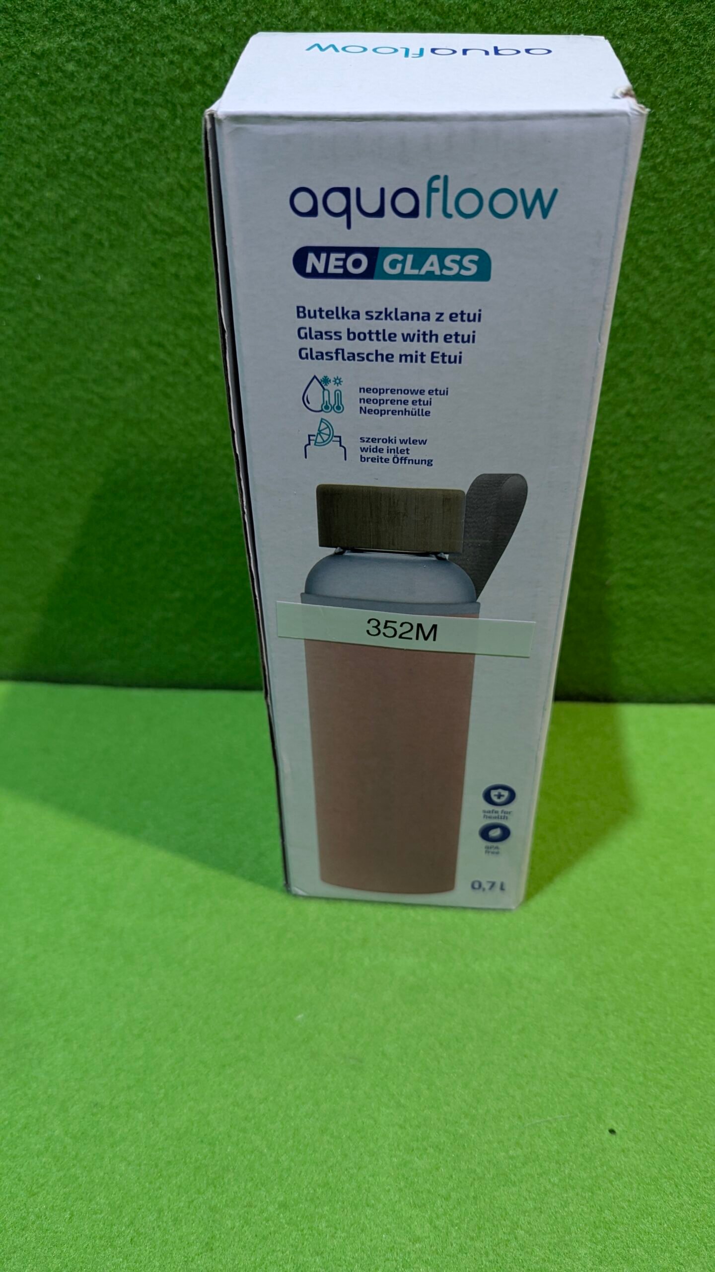 Aquafloow Botella Agua de Vidrio con Tapa de Neopreno de 700ml - Imagen 8