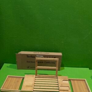 Bandeja Bañera de Bambú Ajustable 44-(80 extensible) x 23,5 x 4,5 cm