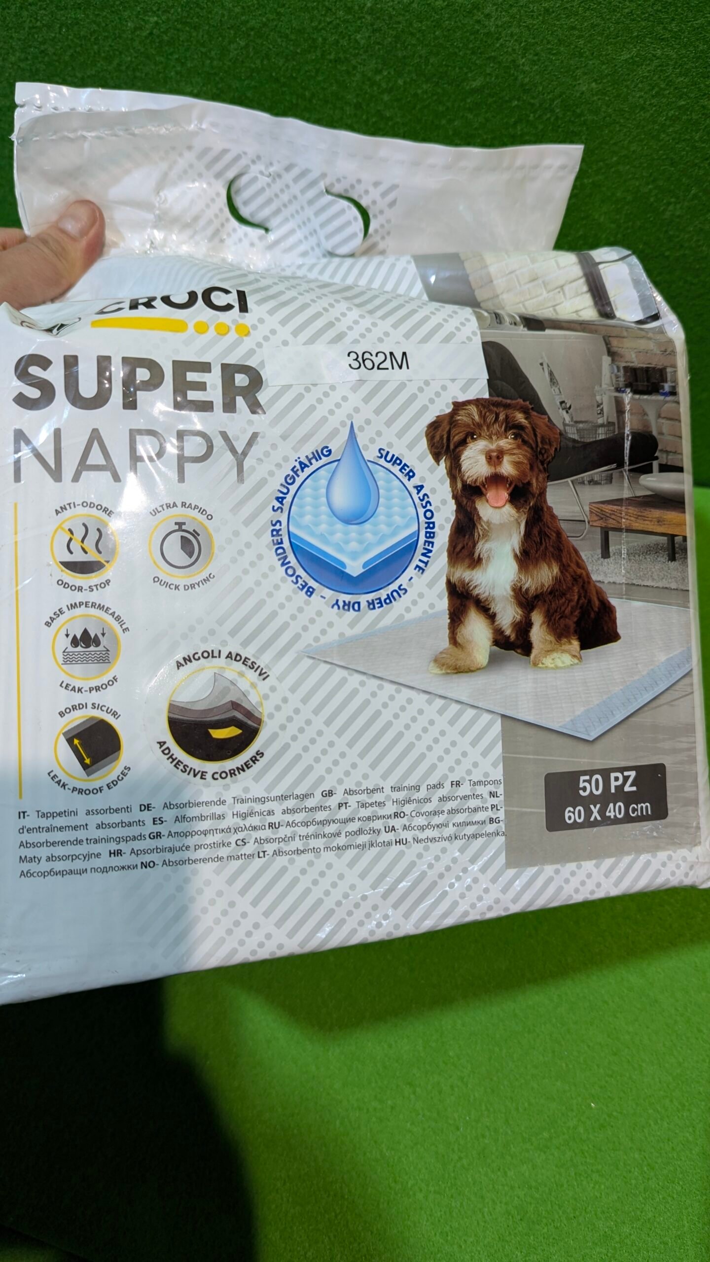 Croci Super Nappy Colchonetas Higiénicas Para Perros 50 unds - Imagen 4