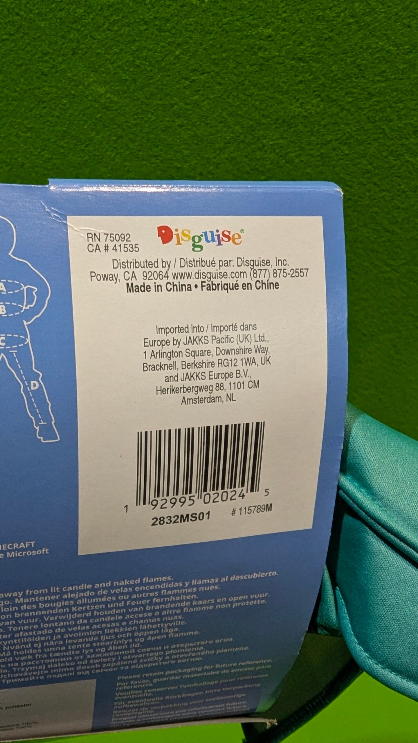 Disfraz Infantil de Armadura Diamante de Minecraft 3 a 4 años - Imagen 12