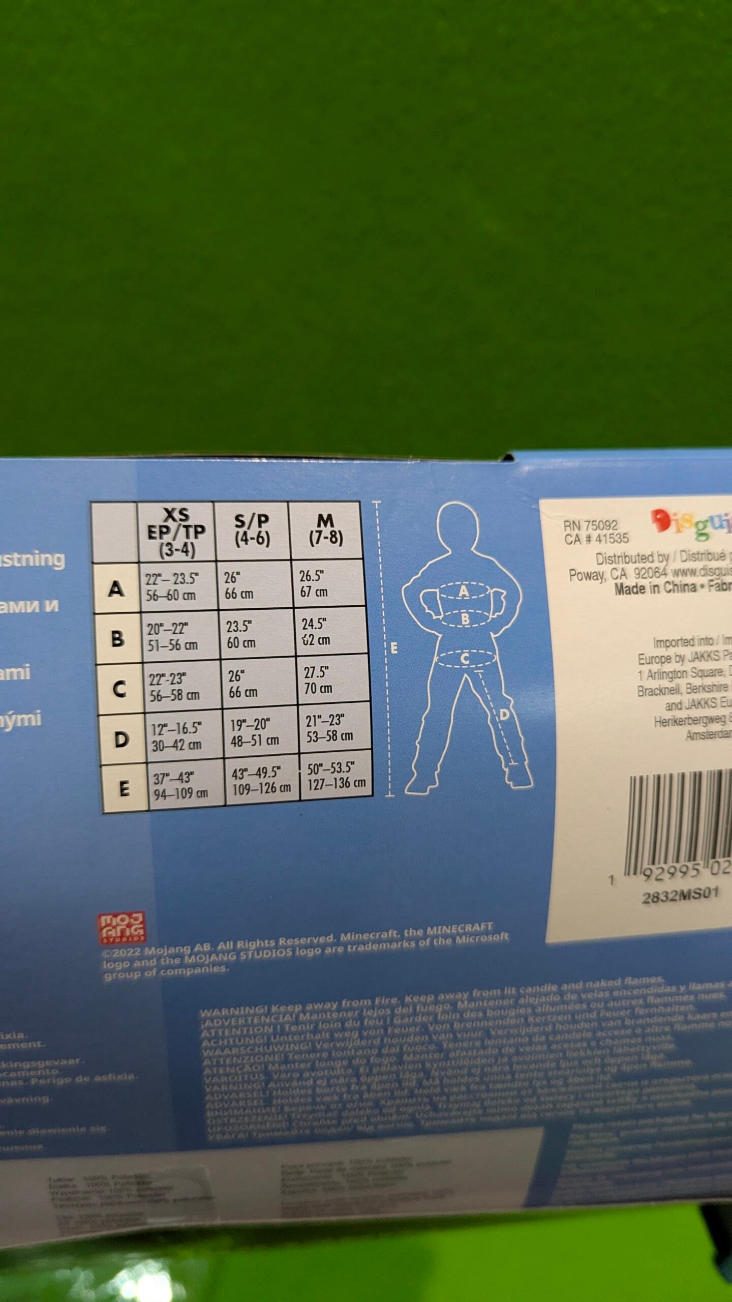 Disfraz Infantil de Armadura Diamante de Minecraft 3 a 4 años - Imagen 11