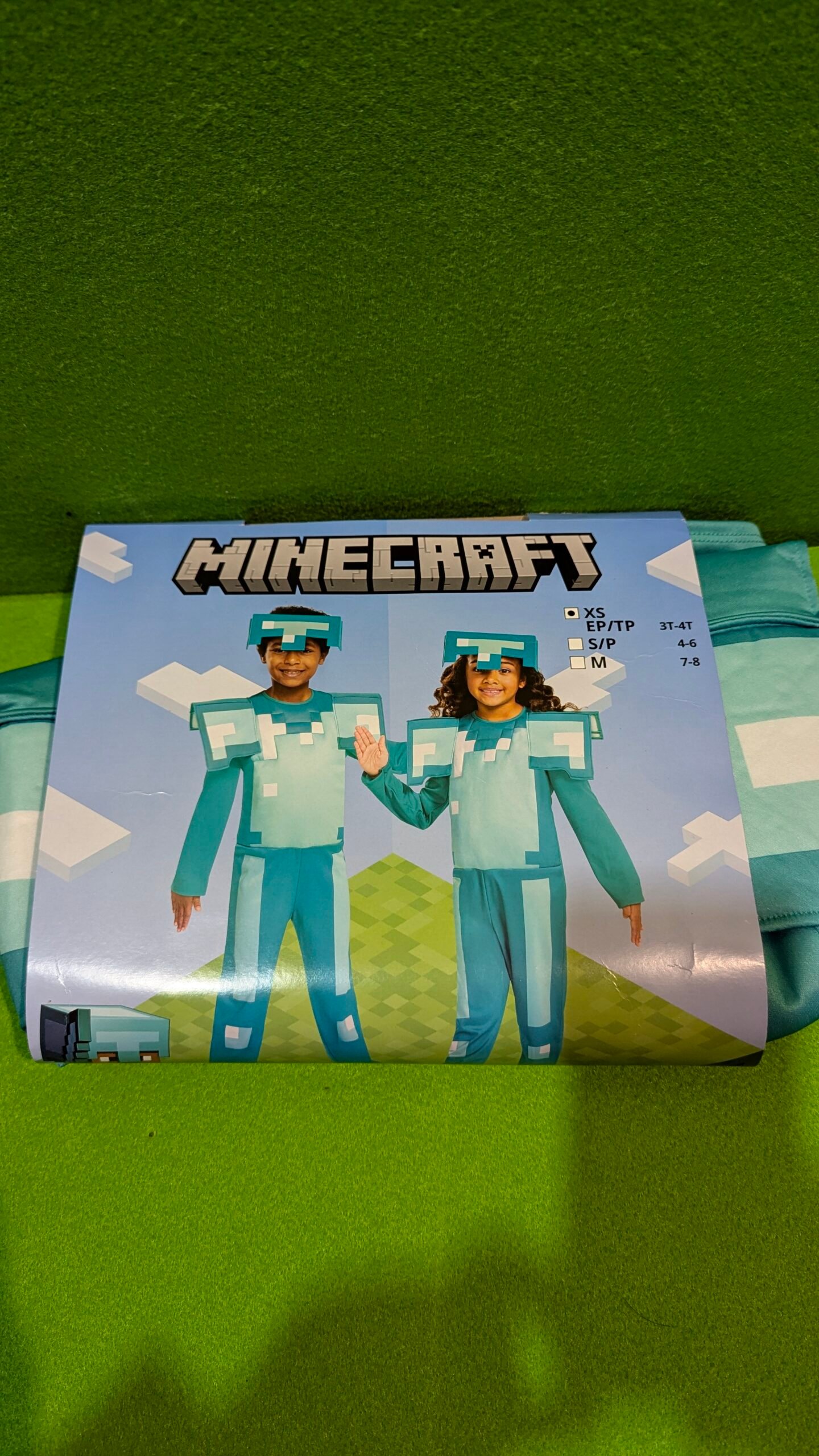 Disfraz Infantil de Armadura Diamante de Minecraft 3 a 4 años - Imagen 9