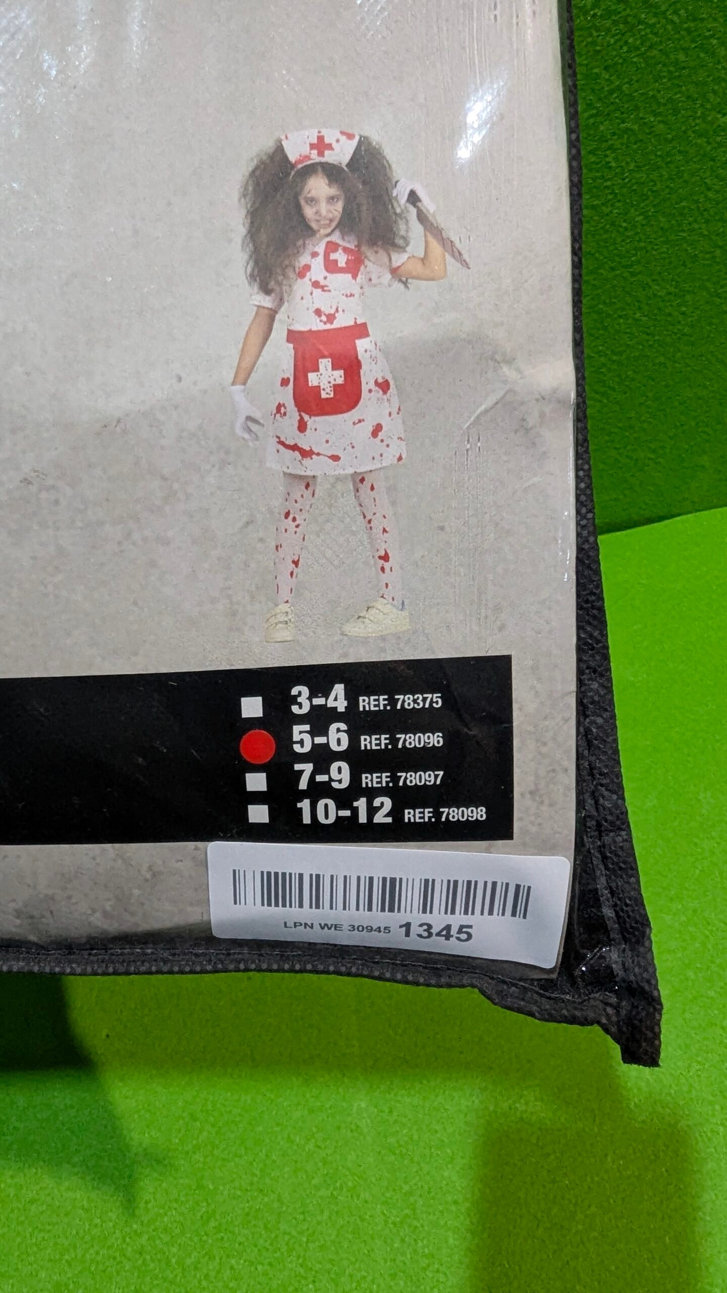 Disfraz de Enfermera Zombi Niña 5-6 años - Imagen 8