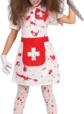 Disfraz de Enfermera Zombi Niña 5-6 años