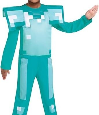 Disfraz Infantil de Armadura Diamante de Minecraft 3 a 4 años