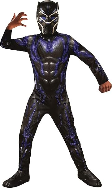 Rubies Disfraz Black Panther Battle Endgame para Niños talla 3 – 4 años