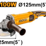 Amoladora Angular Profesional INGCO 1100W - 125mm (5") - 12.000 rpm