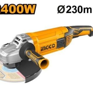 Amoladora Angular Industrial INGCO 2400W - 230mm (9") - Máxima Potencia