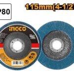 Disco de Láminas INGCO 115mm P80 - Óxido de Circonio para Acero Inoxidable