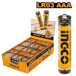4 unidades de Pilas Alcalinas AAA INGCO 1.5V - Alta Capacidad 1300 mAh