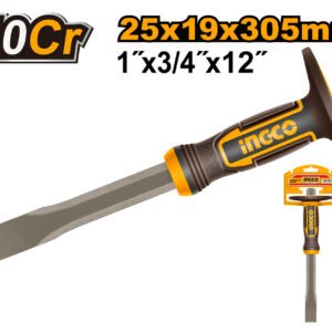 Cincel de Albañil Profesional INGCO 25mm - Acero 40Cr - Mango Ergonómico