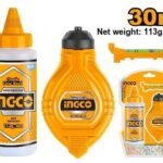 Set Tiralíneas 30m + Azulete + Nivel INGCO - Kit de Marcaje Profesional HCLR0130