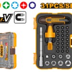 Set de Destornillador Mango en T con Trinquete INGCO - 31 Piezas - Acero CR-V