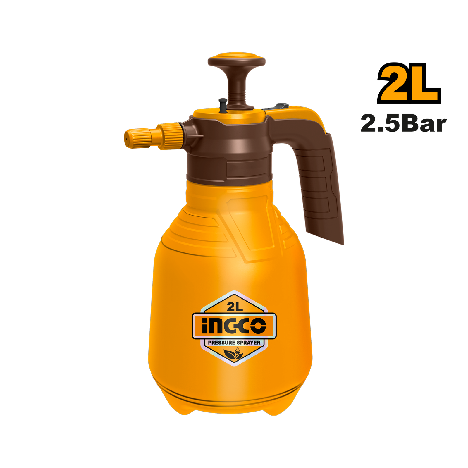 Pulverizador de Presión Previa INGCO 2L - Varilla de Aluminio - 2.5 Bar