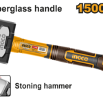 Maceta de 1.5 kg INGCO HSTH81500 | Cabeza de Acero Forjado y Mango de Fibra de Vidrio