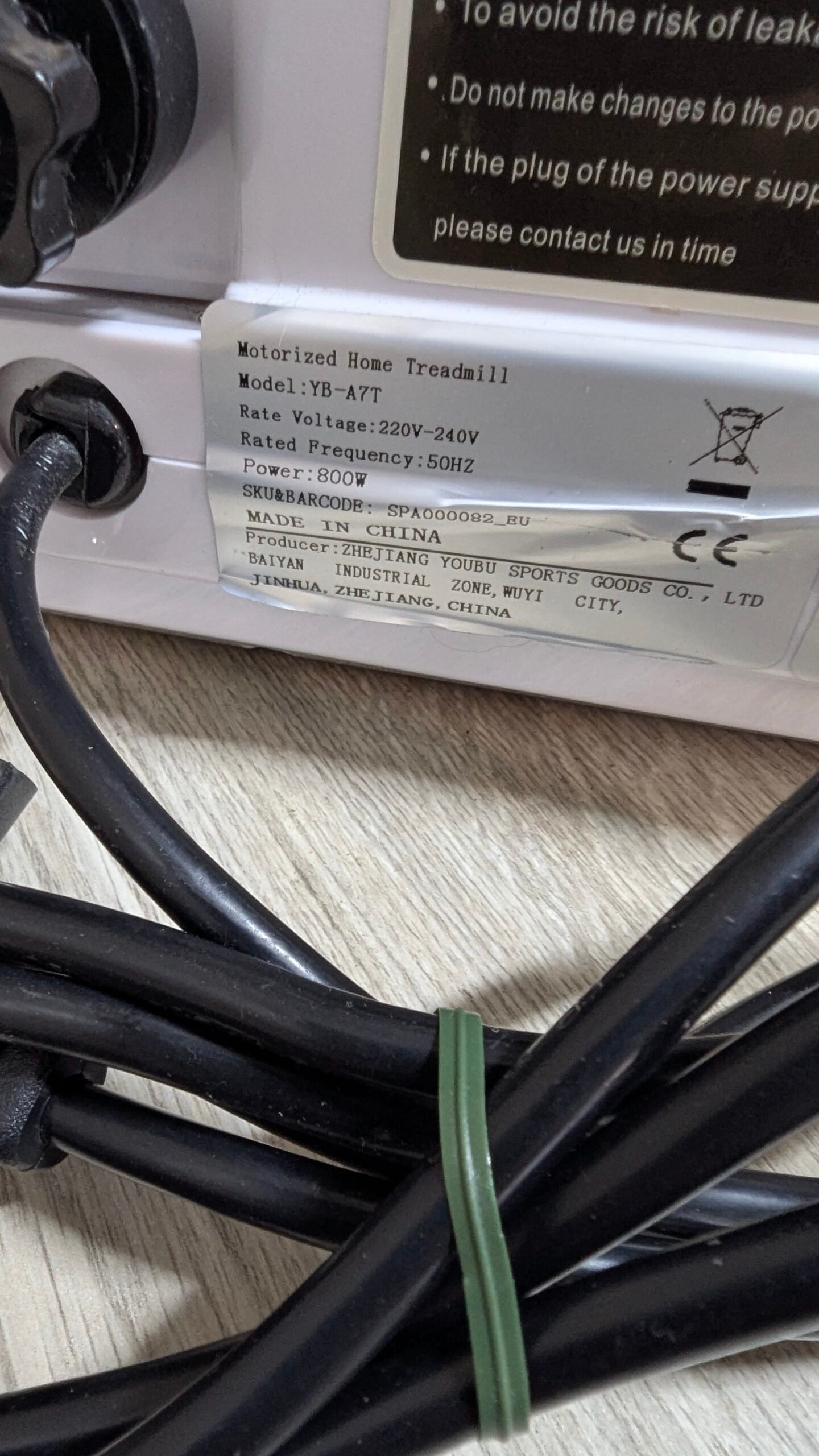 CAROMA Cinta de Correr y Andar Plegable Eléctrica peso max 100kg - Imagen 5