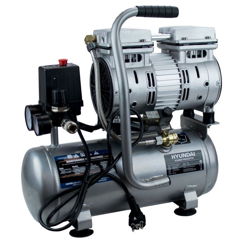 Compresor Silencioso Hyundai HYAC6-07S 6L - 0.75HP + KIT DE REGALO (5 Piezas) - Imagen 4