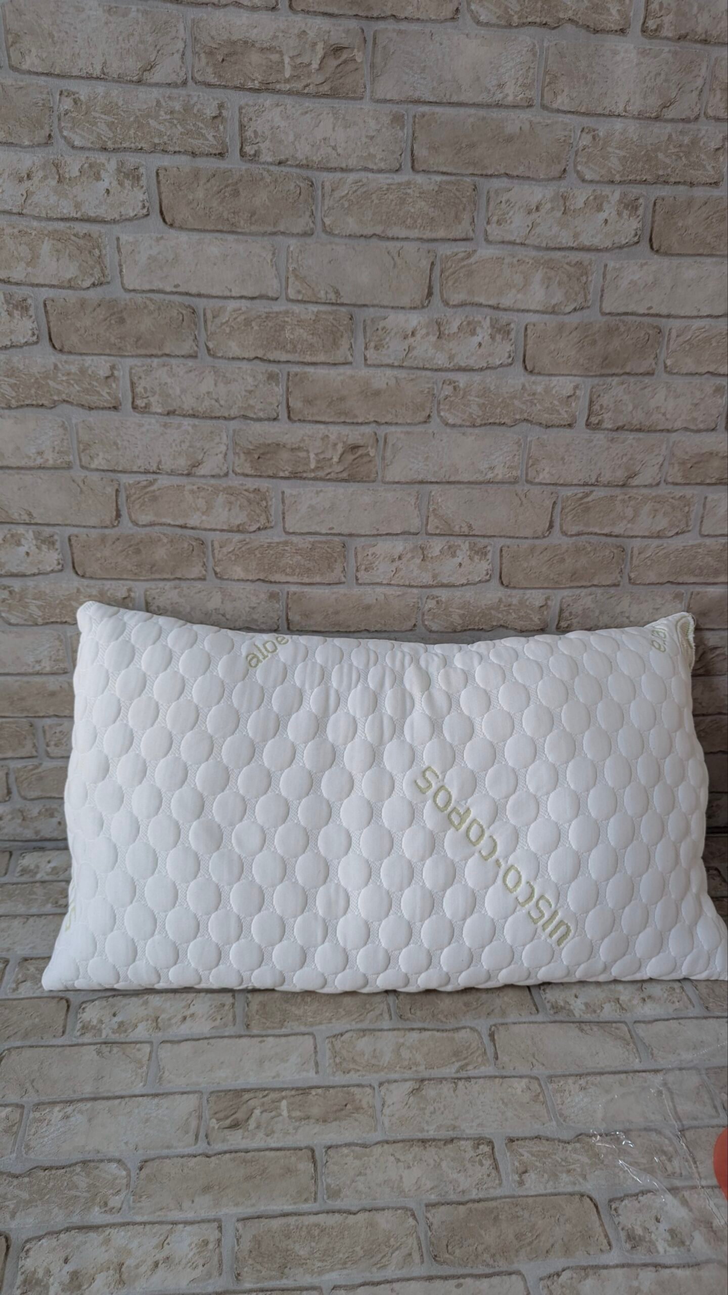 Todocama - Almohada viscoelástica Aloe Vera con Copos 100% viscoelásticos - Imagen 2