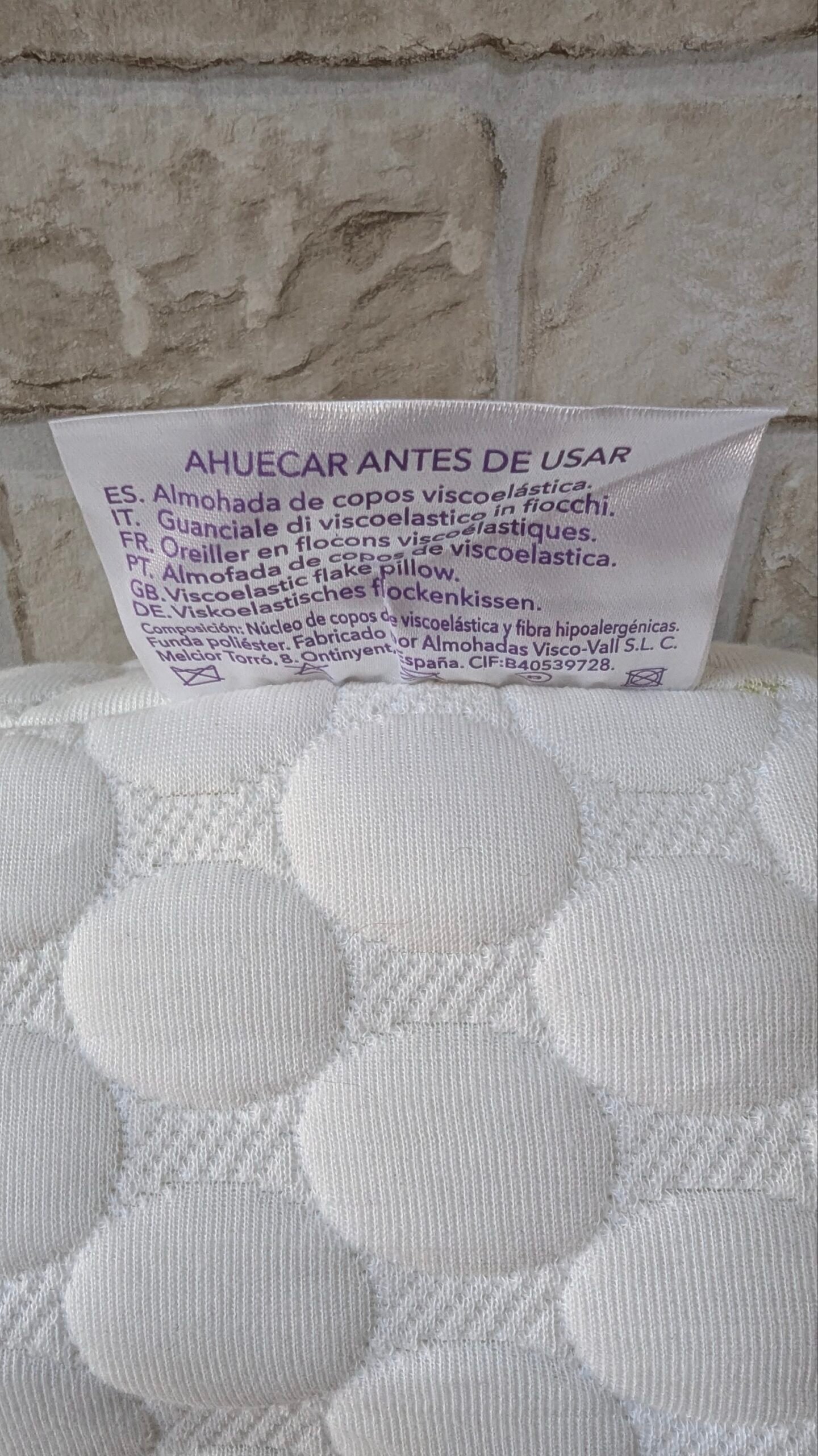 Todocama - Almohada viscoelástica Aloe Vera con Copos 100% viscoelásticos - Imagen 6