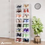 Cajas de Zapatos Transparentes Apilables  Pack 12