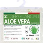 Par de Fundas de Almohada de Aloe Vera Jacquard elásticas con Cremallera, 50 x 80 cm