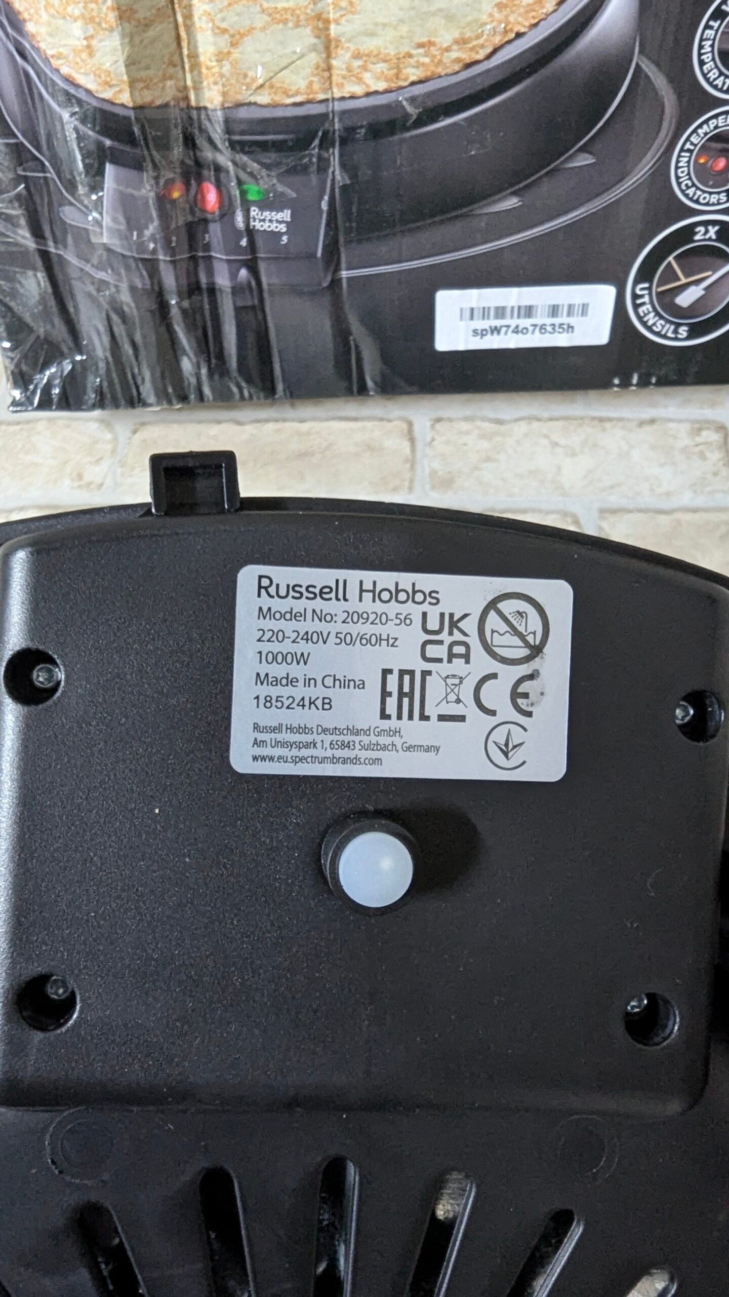 Russell Hobbs Fiesta - Crepera 1000 W, Diámetro de 30 cm - Imagen 6