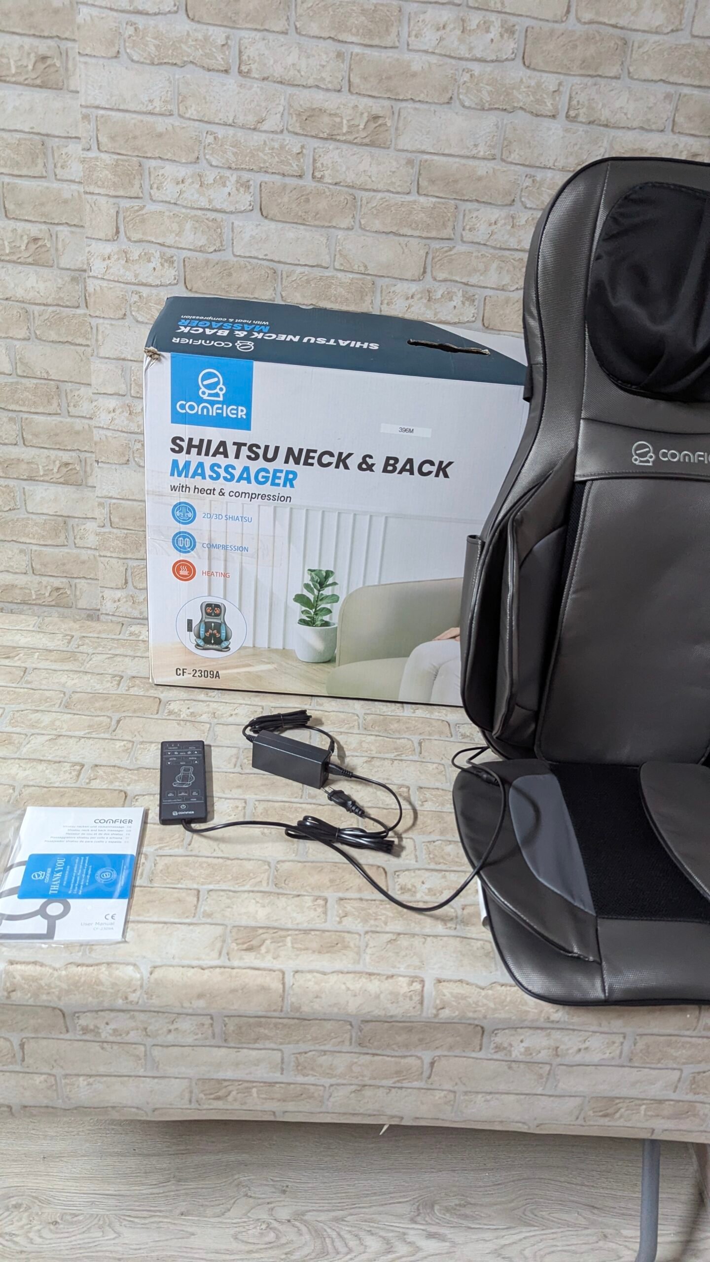 COMFIER Asiento de Masaje Shiatsu para Espalda y Cuello - Masajeador de espalda 2D / 3D - Imagen 13