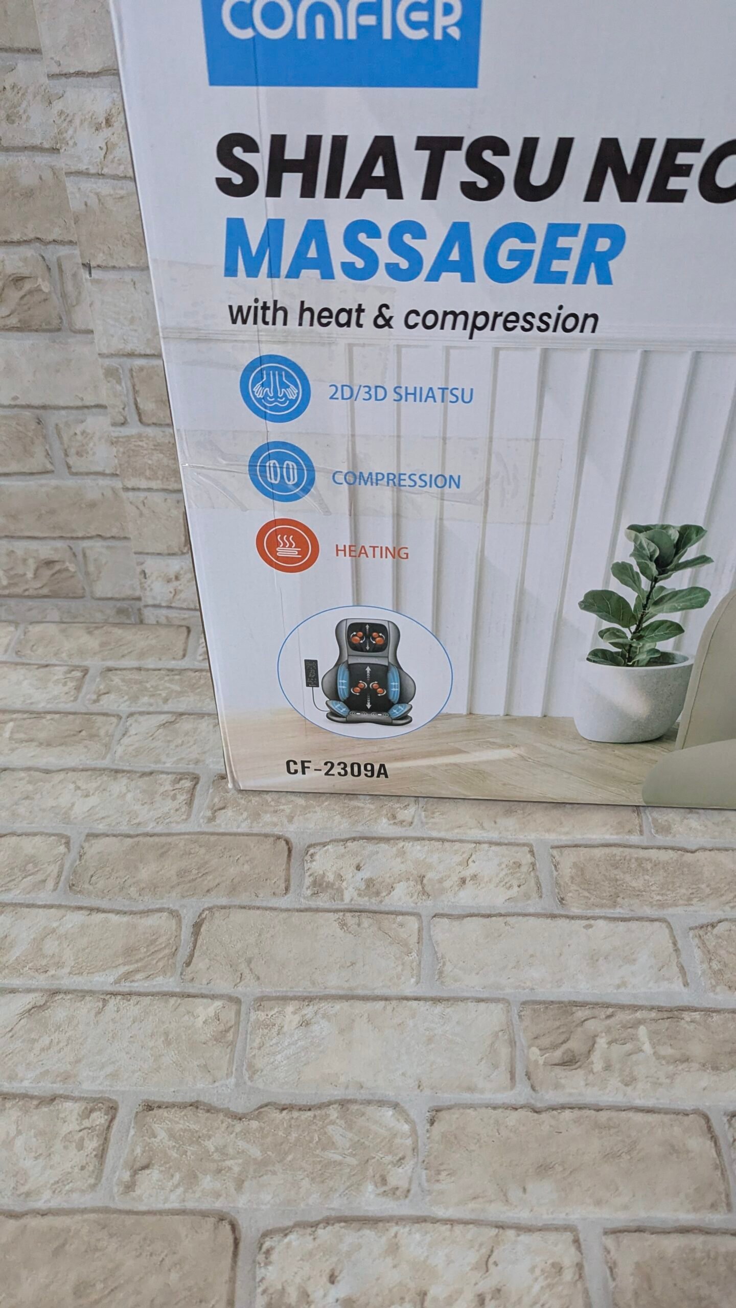 COMFIER Asiento de Masaje Shiatsu para Espalda y Cuello - Masajeador de espalda 2D / 3D - Imagen 16