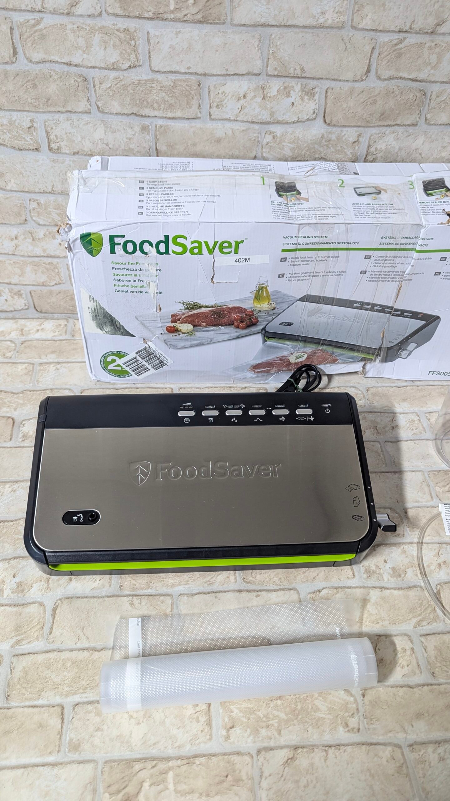 Foodsaver Envasadora al Vacío con almacenamiento de rollos integrado - Imagen 11