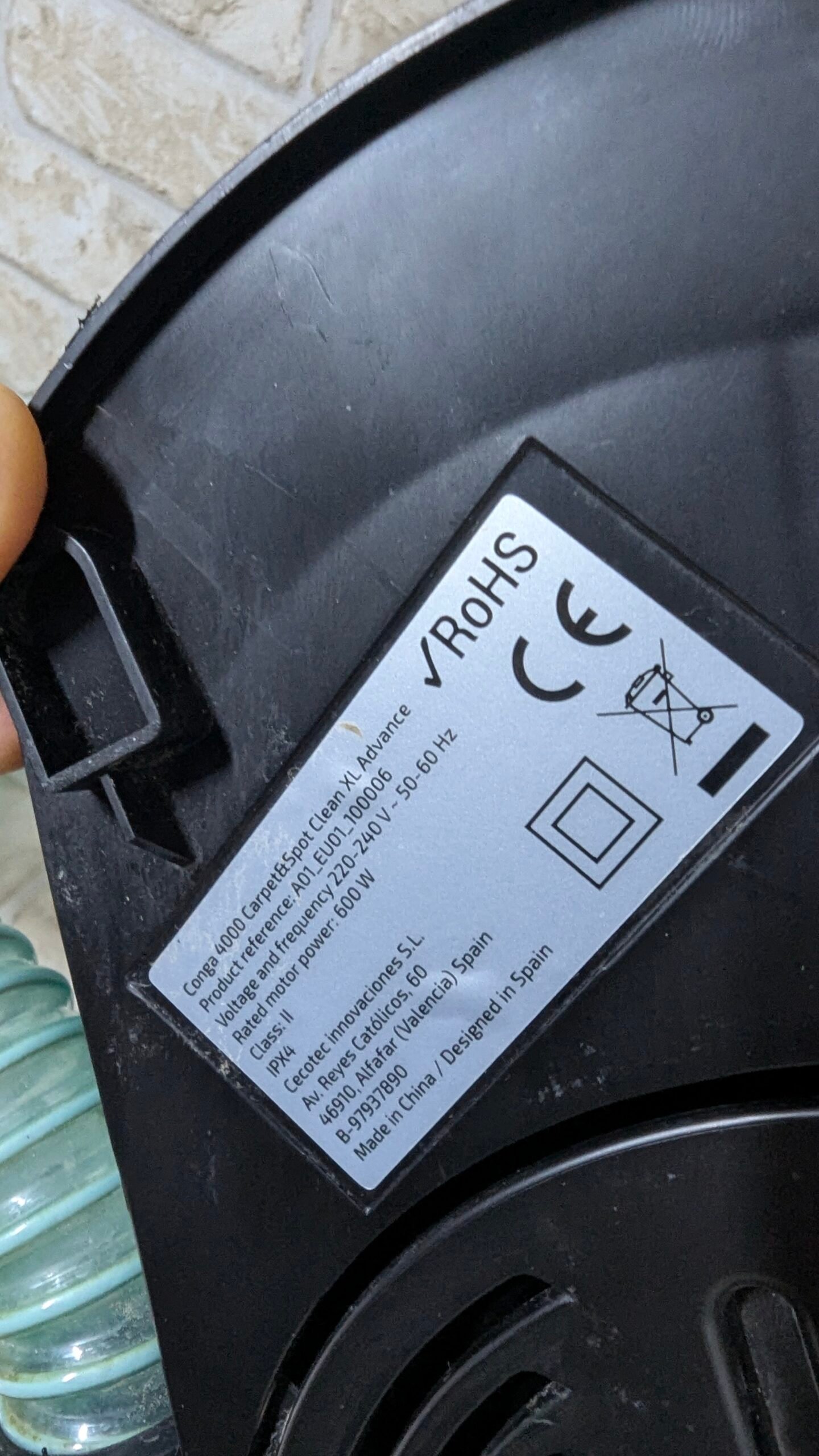 Cecotec Limpiador Aspirador de Tapicerías y Alfombras con Cable Conga 4000 - Imagen 6