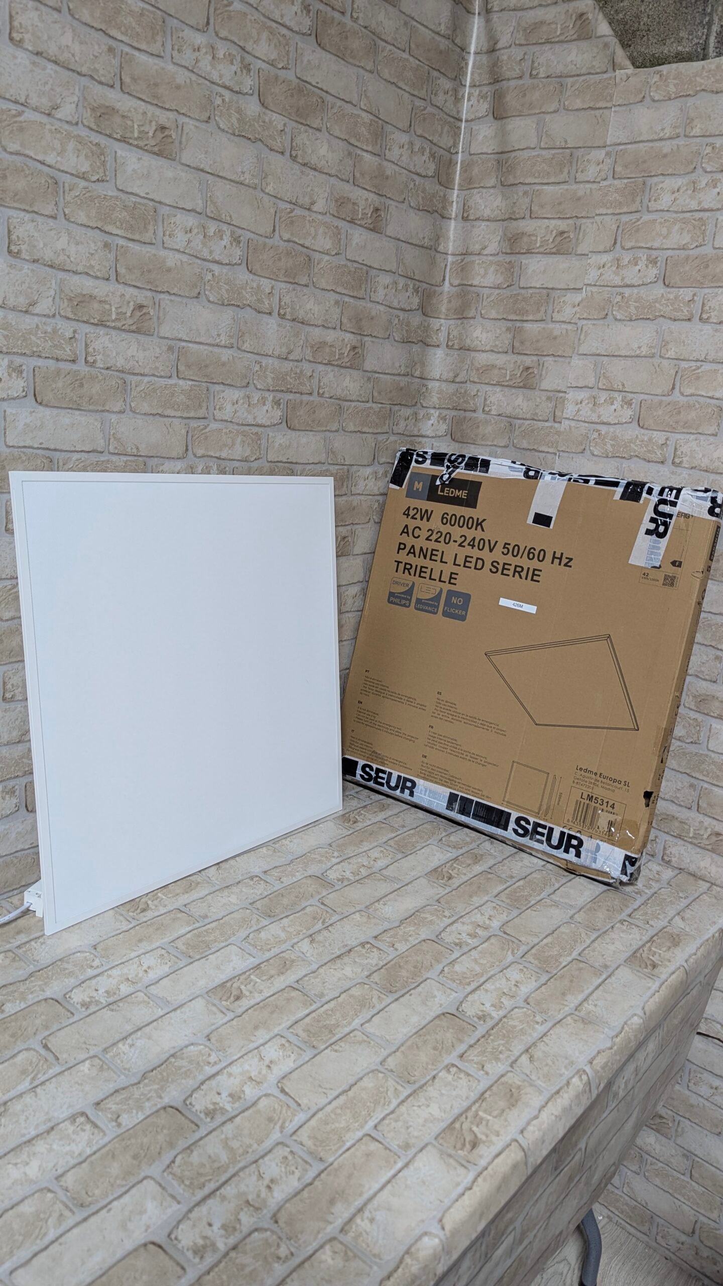 M Ledme - Pack de 2 Panel LED 60X60 cm 42W - Imagen 4