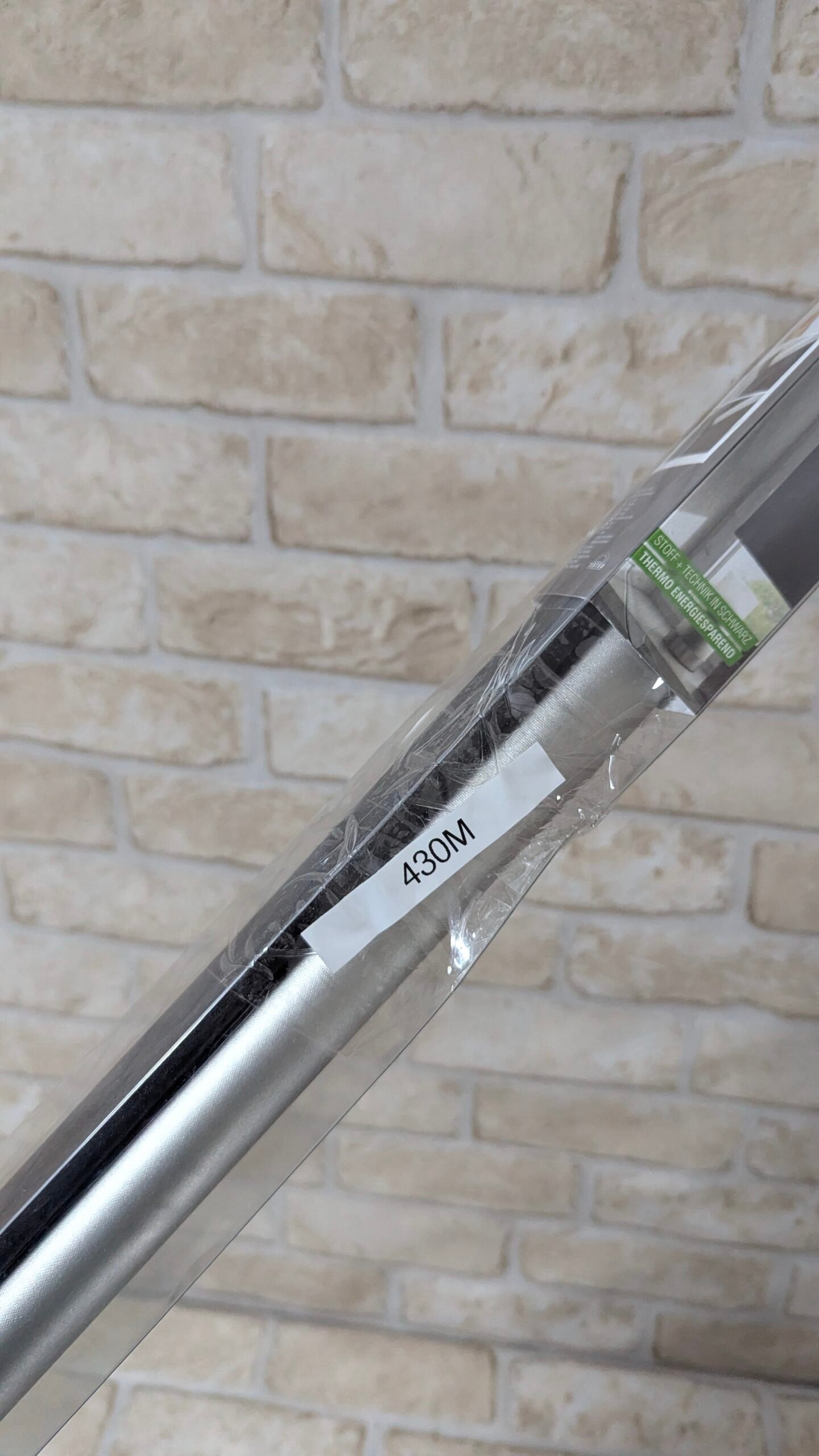 GARDINIA EASYFIX Estor enrollable con reverso térmico para enganchar o pegar Gris, 75 x 150 cm - Imagen 2