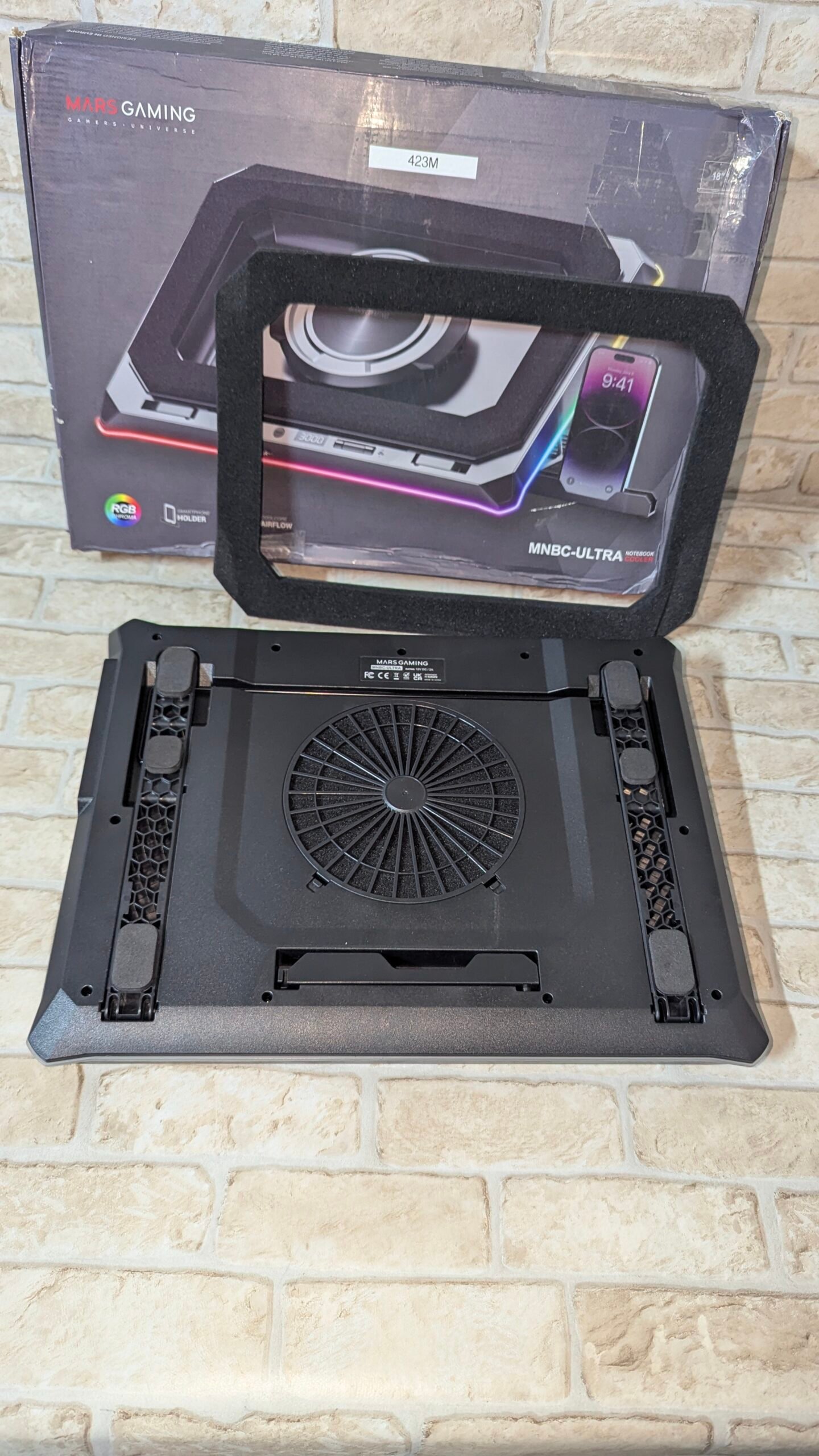 Mars Gaming MNBC-Ultra, Base Refrigeradora y Stand, Ventilador 140mm - Imagen 7
