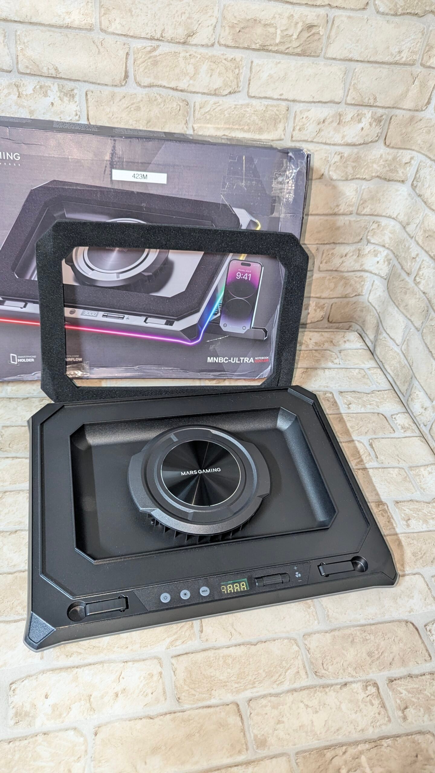 Mars Gaming MNBC-Ultra, Base Refrigeradora y Stand, Ventilador 140mm - Imagen 8