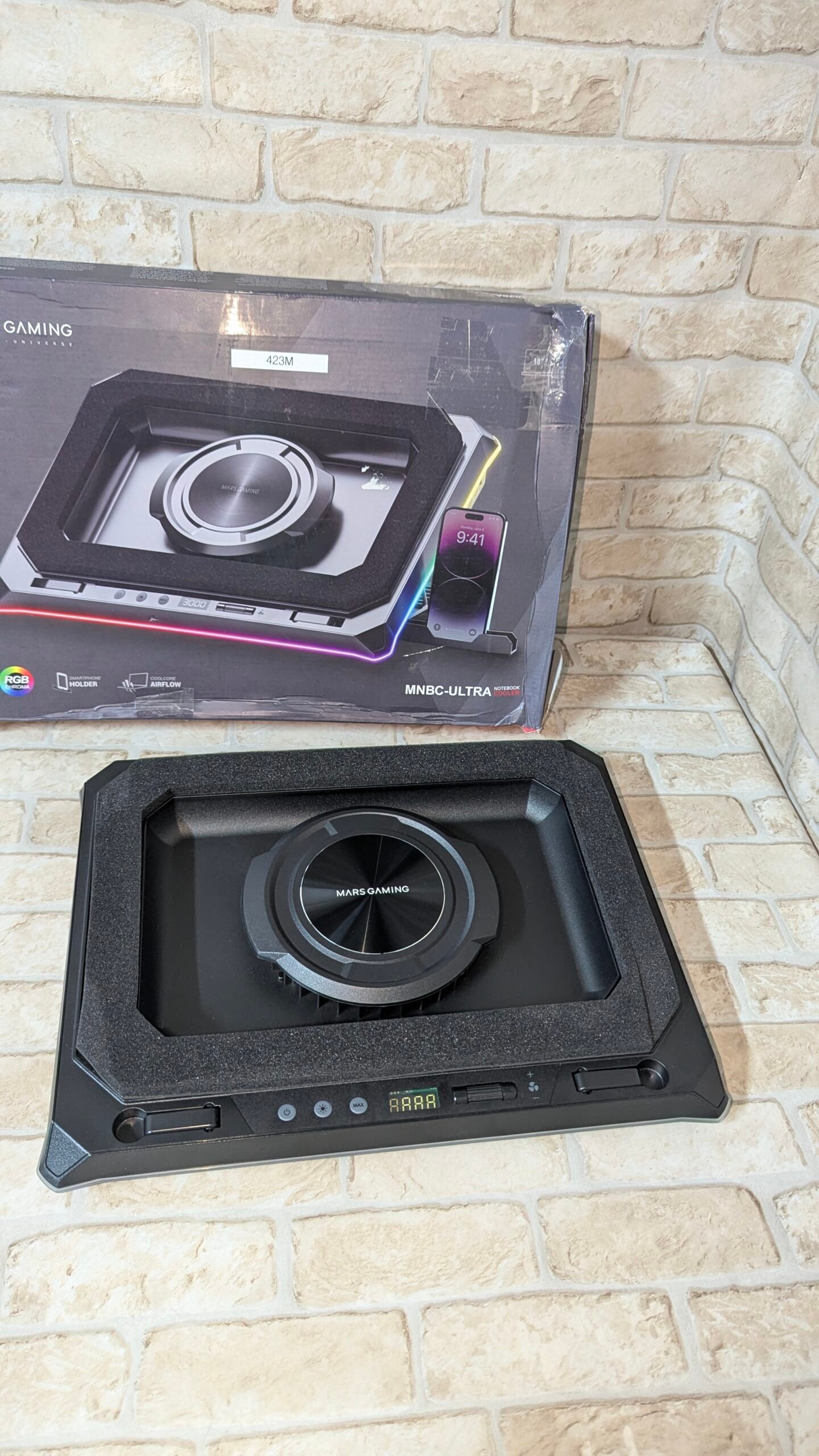 Mars Gaming MNBC-Ultra, Base Refrigeradora y Stand, Ventilador 140mm - Imagen 9