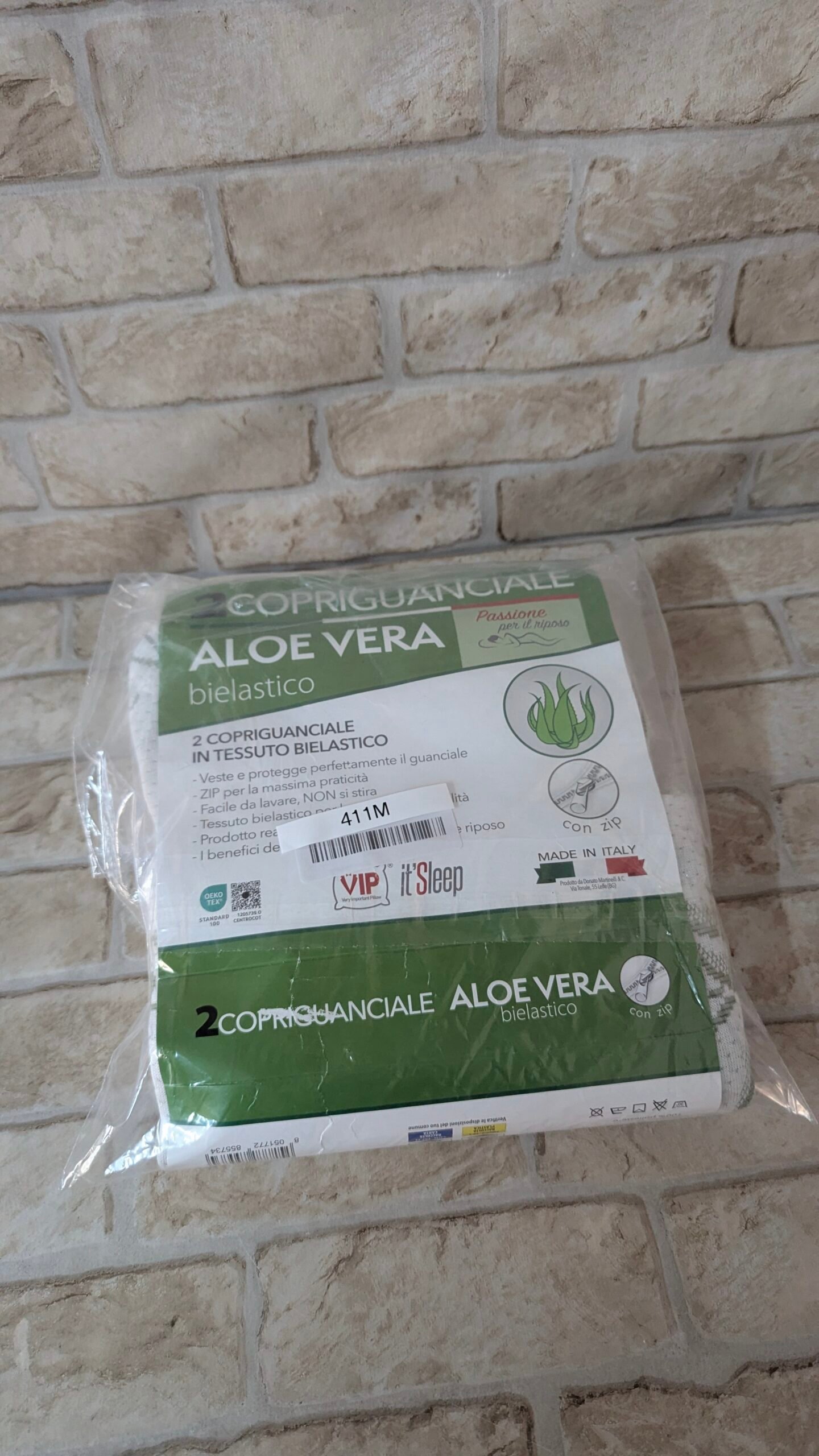 Par de Fundas de Almohada de Aloe Vera Jacquard elásticas con Cremallera, 50 x 80 cm - Imagen 8