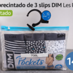 Pack 3 slips DIM Les Pockets algodón stretch